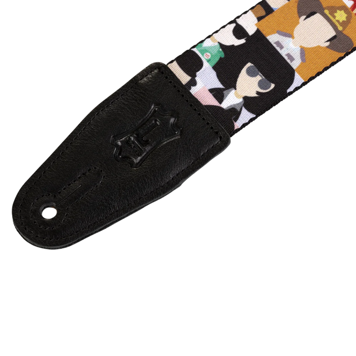 Levy's Graphic Waves Series 2" Wide Polyester Guitar Strap, Pop Art