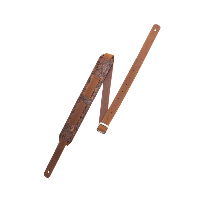 Levy's Reiner Series Florentine Leather Saddle Style Strap, Brown