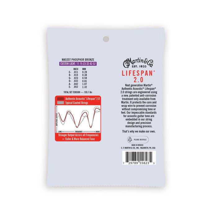 Martin Lifespan AcousPhos Cust Lt