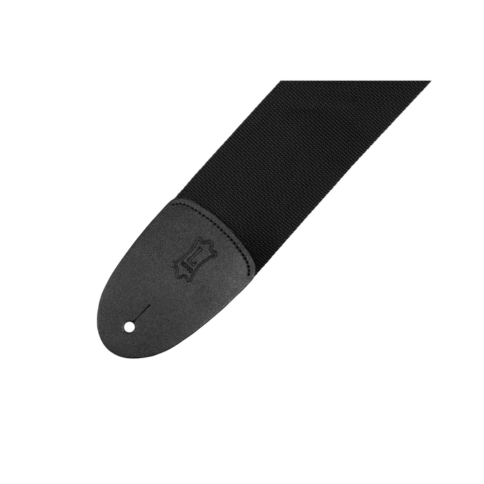 Levy's Wide Poly Series 3" Wide Polypropylene Guitar Strap, Black