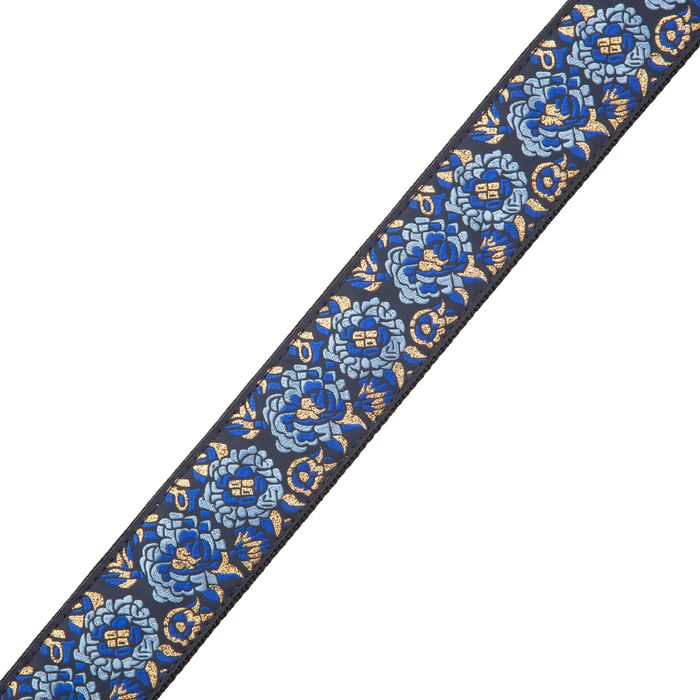Levys Asian jacquard weave strap with leather