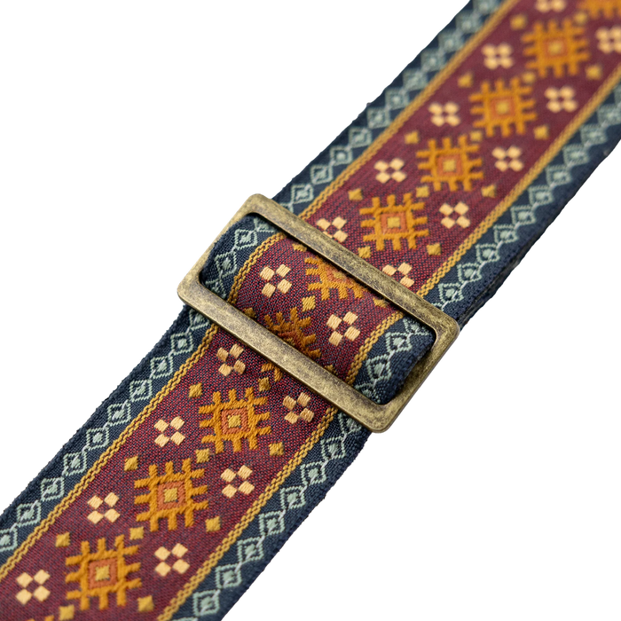 Levy's Original Hootenanny Series 2" 60's Weave Guitar Strap, Red