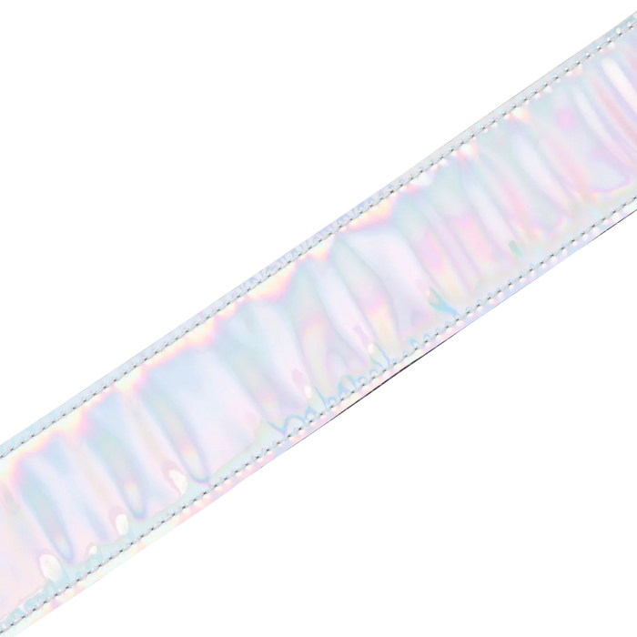 Levy's Iridescent Series 2" Wide Vinyl Guitar Strap, Silver
