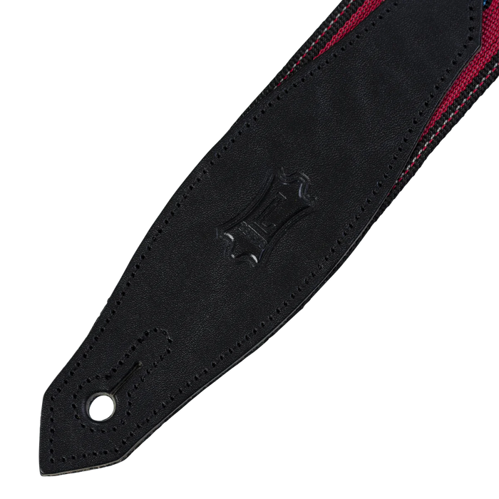 Levy's Tribal Rhythms Series 2" Wide Woven Guitar Strap, Red Arrow