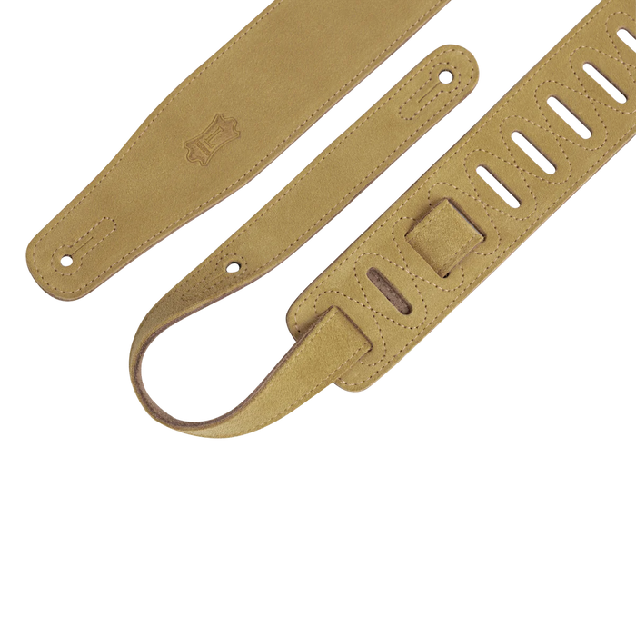 Levy's Simply Suede Series 2 1/2" Wide Guitar Strap, Tan