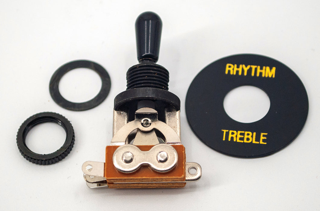 Profile 3-Way Toggle Switch-Black