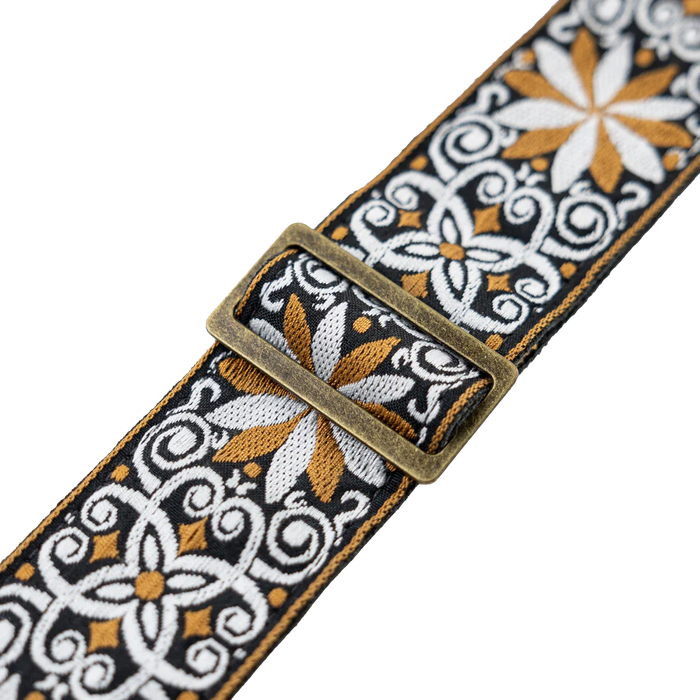 Levy's Vintage Hootenanny Series 2" 60's Weave Guitar Strap, Yellow