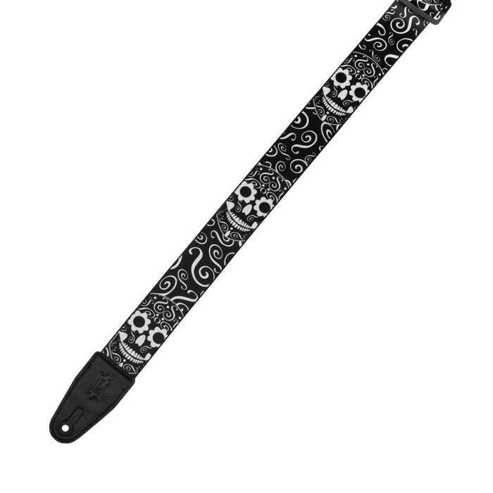 Levy's Calaca Series 2" Poly Guitar Strap, Skulls