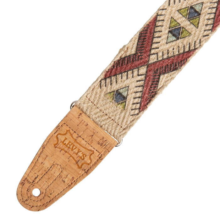 Levy's 2" Hemp Webbing Guitar Strap with Ink Printed