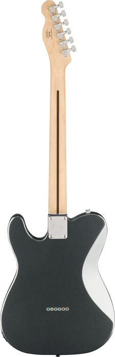 Squier Affinity Series Telecaster Deluxe Laurel Fingerboard, White Pickguard, Charcoal Frost Metallic