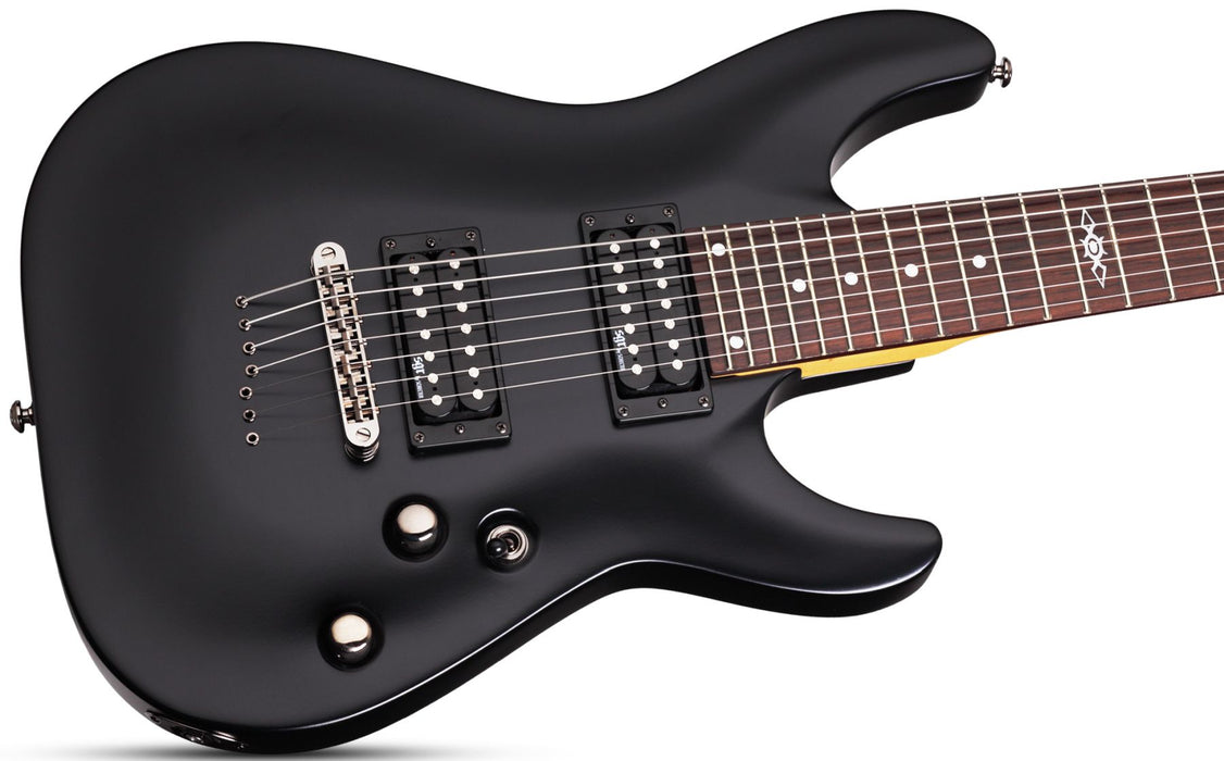 Schecter C-7 Sgr Midnight Satin Black,w/Gig Bag