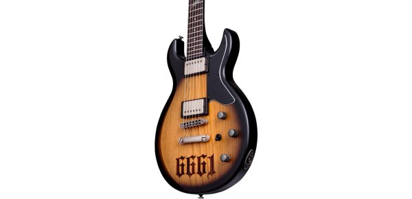 Schecter Zv 6661 Aged Natural Satin Black Burst
