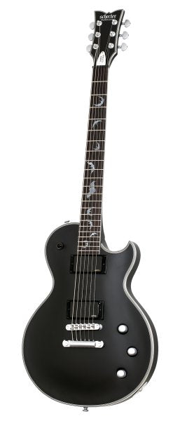 Schecter Damien Platinum-6 Solo-II pour gaucher, noir satiné