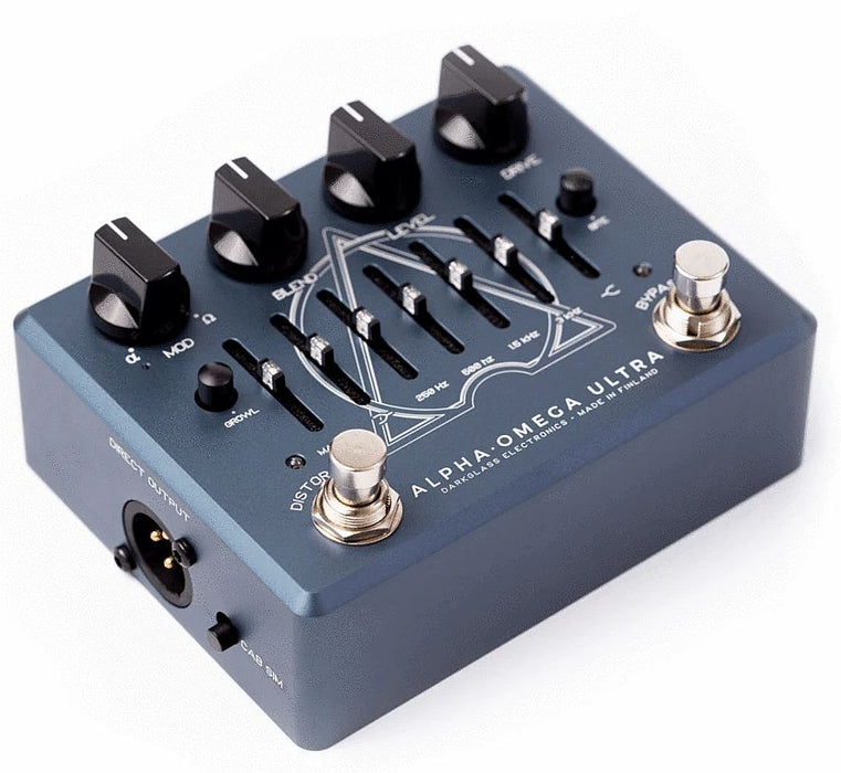 Darkglass Electronics Alpha Omega Ultra Dual Bass Preamp/OD Effects Pedal w/Aux In