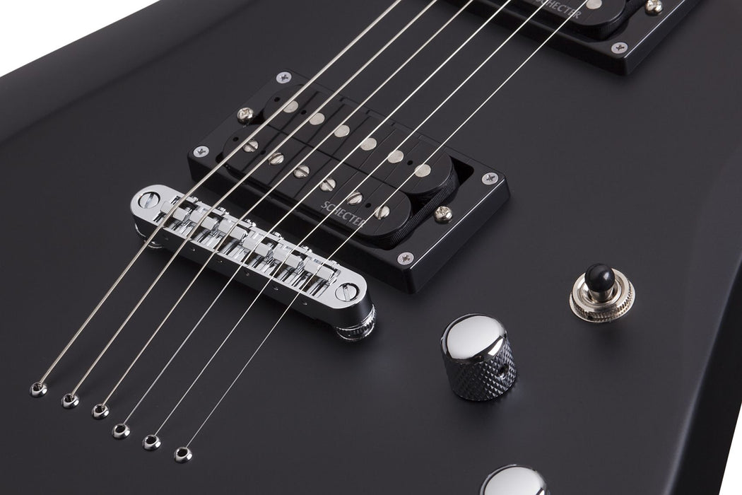 Schecter C-6 Deluxe Left-Handed Satin Black