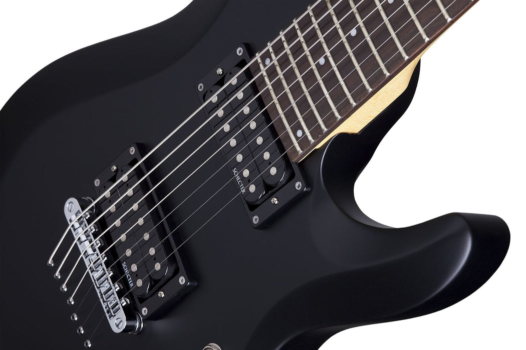 Schecter C-7 Deluxe Left-Handed Satin Black