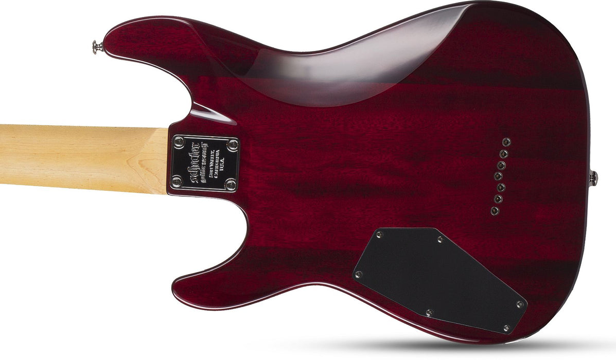 Schecter Omen Extreme-7 Left-Handed Black Cherry