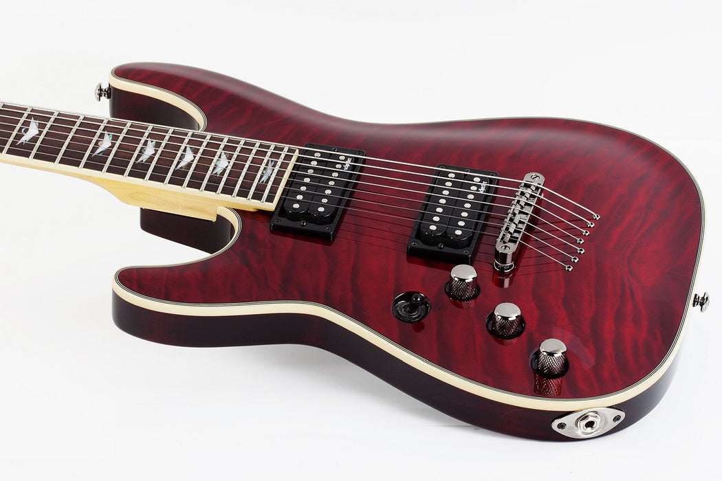 Schecter Omen Extreme-7 Left-Handed Black Cherry