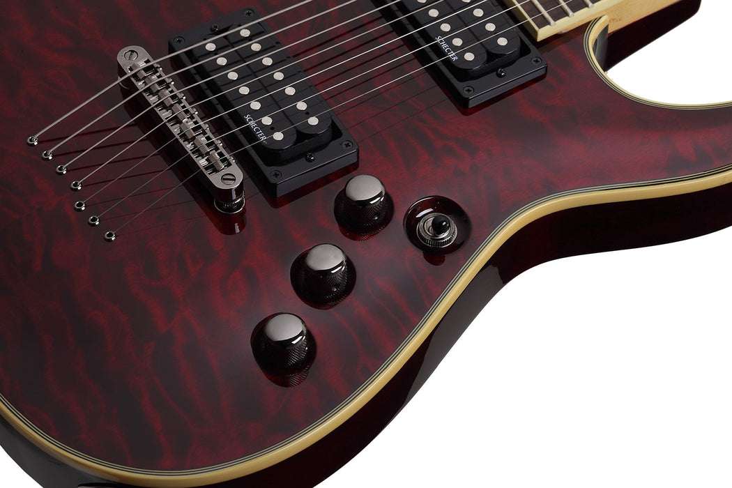 Schecter Omen Extreme-7 Left-Handed Black Cherry