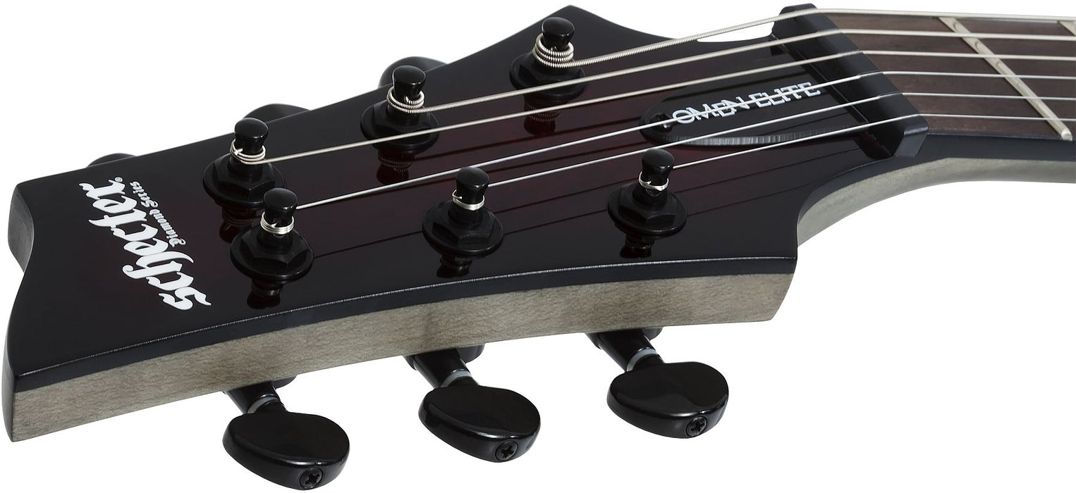 Schecter Omen Elite-6 Left-Handed Black Cherry Burst