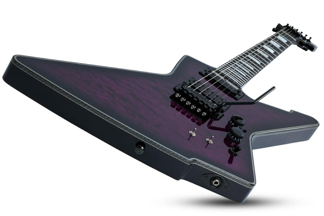 Schecter E-1 Fr-Sustainiac Left-Handed Trans Purple Burst