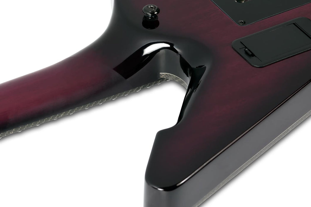 Schecter E-1 Fr-Sustainiac Left-Handed Trans Purple Burst