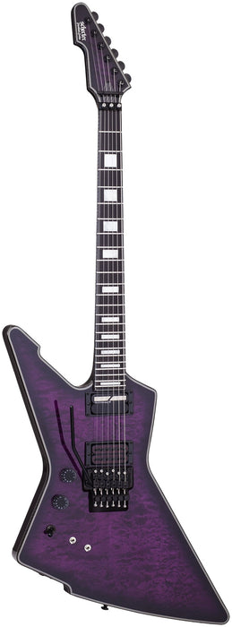Schecter E-1 Fr-Sustainiac Left-Handed Trans Purple Burst