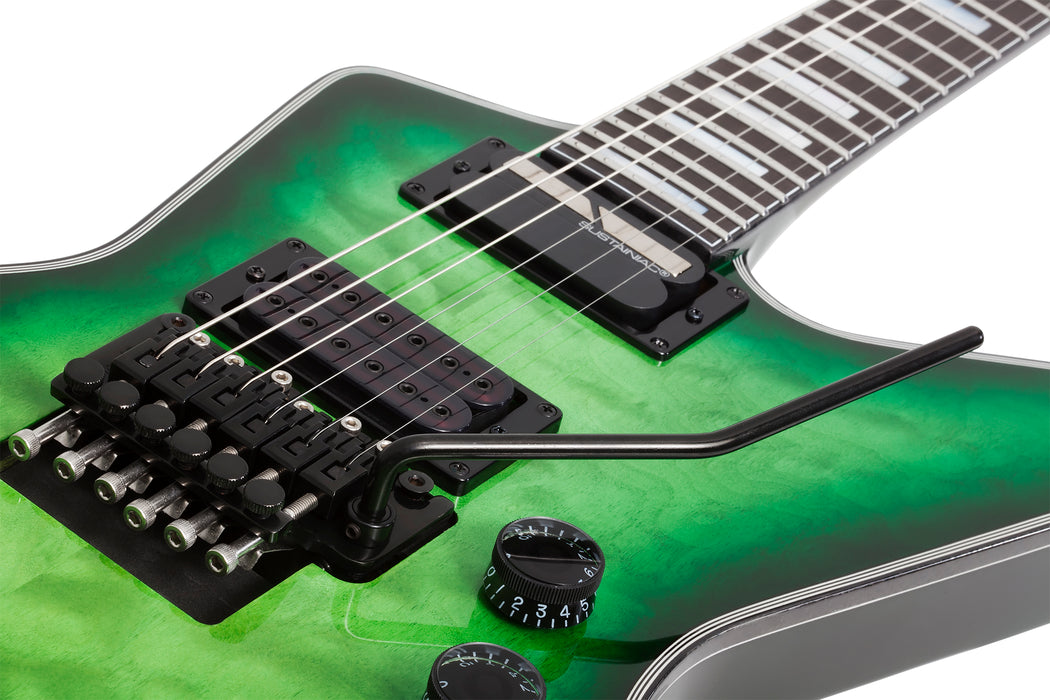 Schecter E-1 Fr-Sustainiac Green Burst
