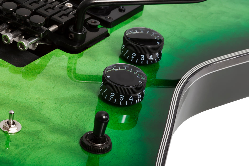 Schecter E-1 Fr-Sustainiac Green Burst