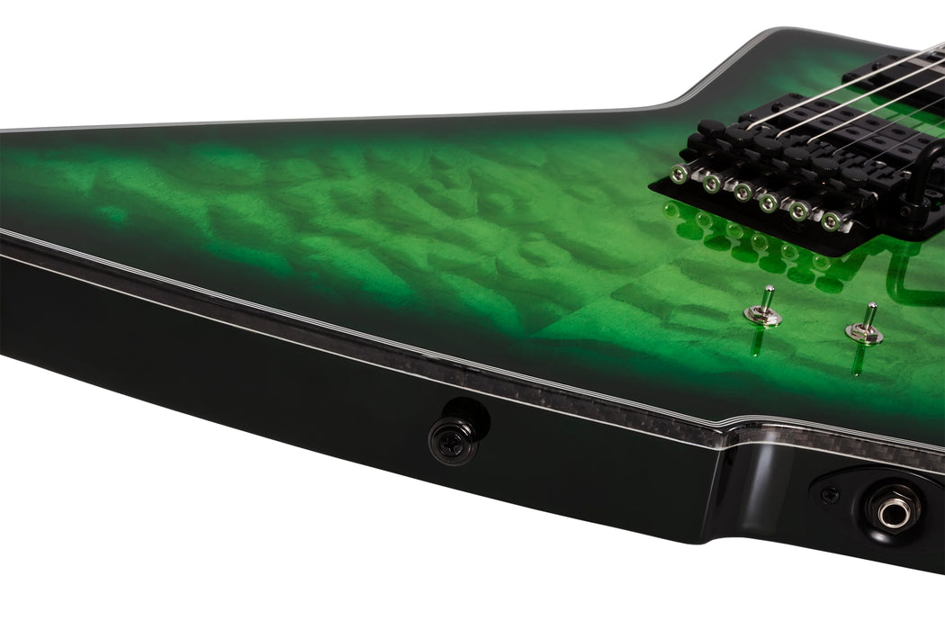Schecter E-1 Fr-Sustainiac Green Burst