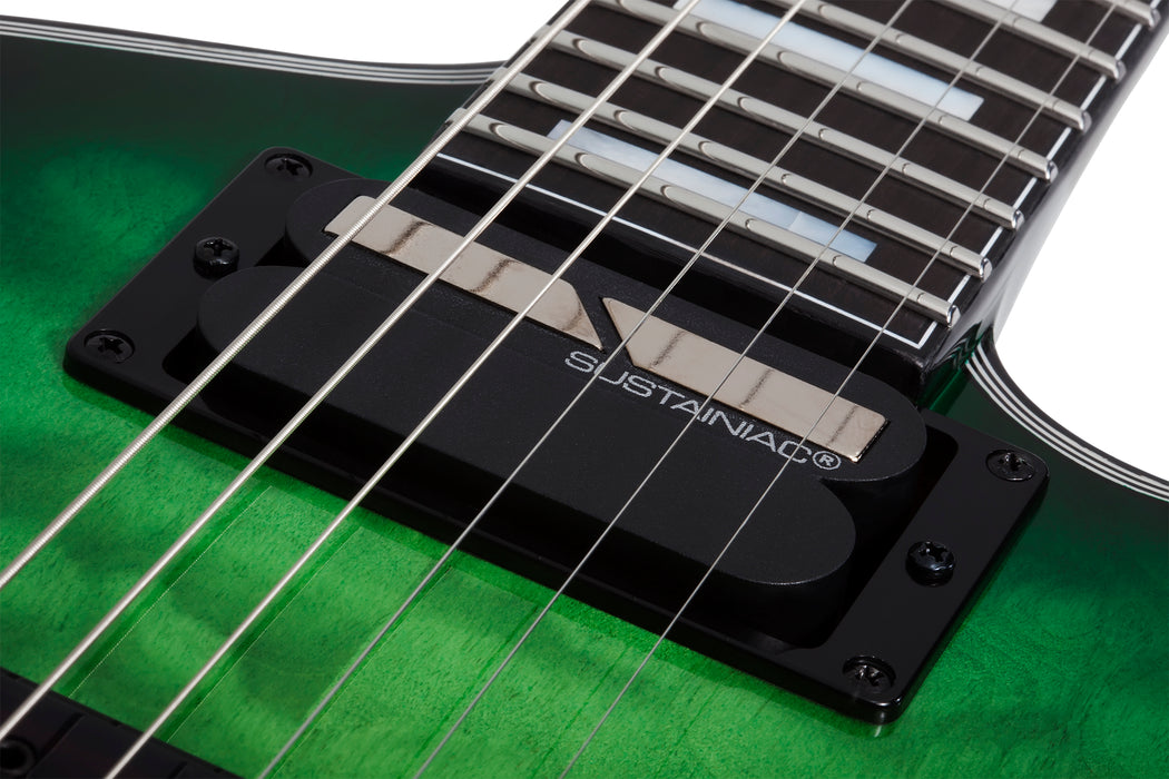Schecter E-1 Fr-Sustainiac Green Burst