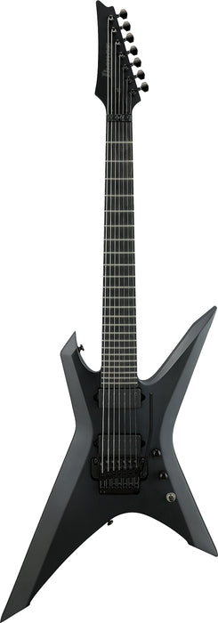 Ibanez XPTB720BKF - Xiphos Iron Label 7-String Electric Guitar w/Bag - Black Flat