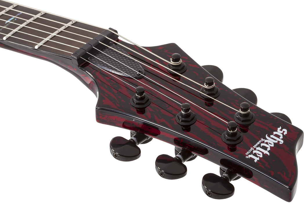 Schecter C-1 Silver Mountain Blood Moon