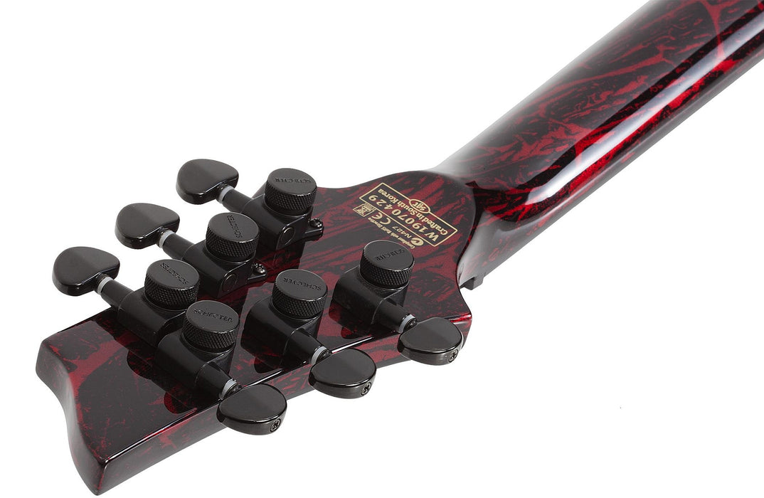 Schecter C-1 Silver Mountain Blood Moon