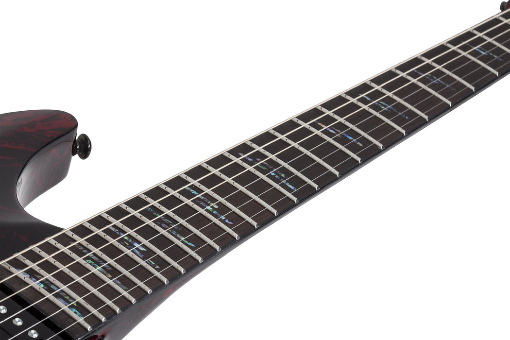 Schecter C-1 Silver Mountain Blood Moon