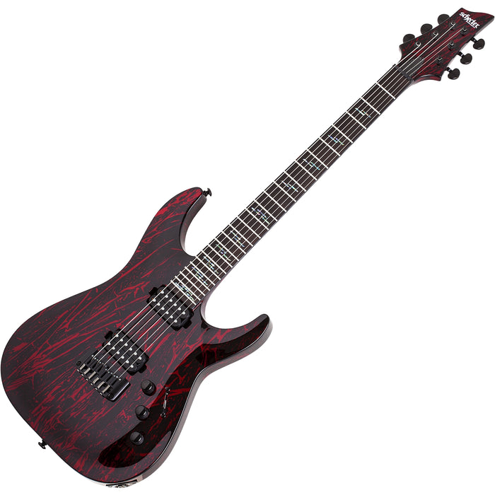 Schecter C-1 Silver Mountain Blood Moon