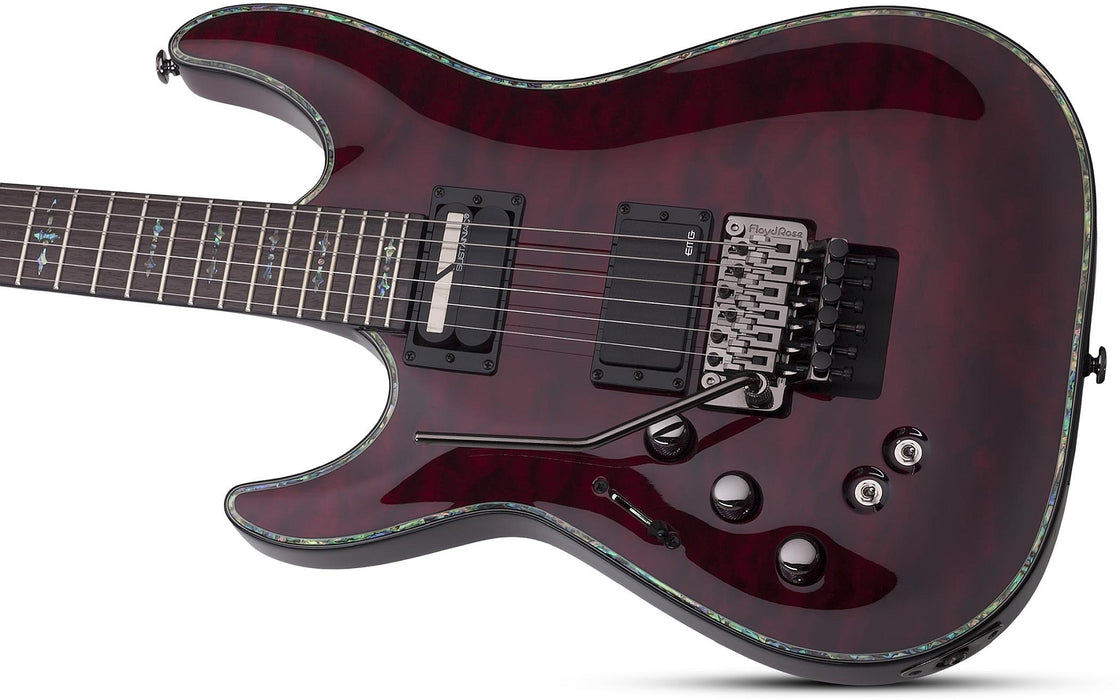 Schecter Hellraiser C-1 Fr Sustainiac Left-Handed Black Cherry