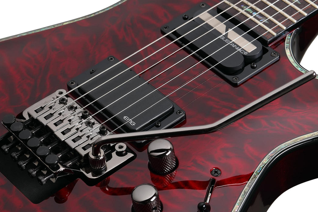 Schecter Hellraiser C-1 Fr Sustainiac Left-Handed Black Cherry