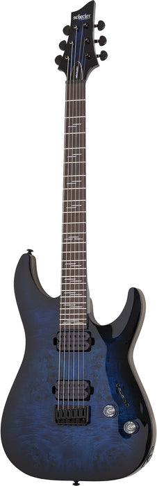Schecter Omen Elite-6  See Thru Blue Burst