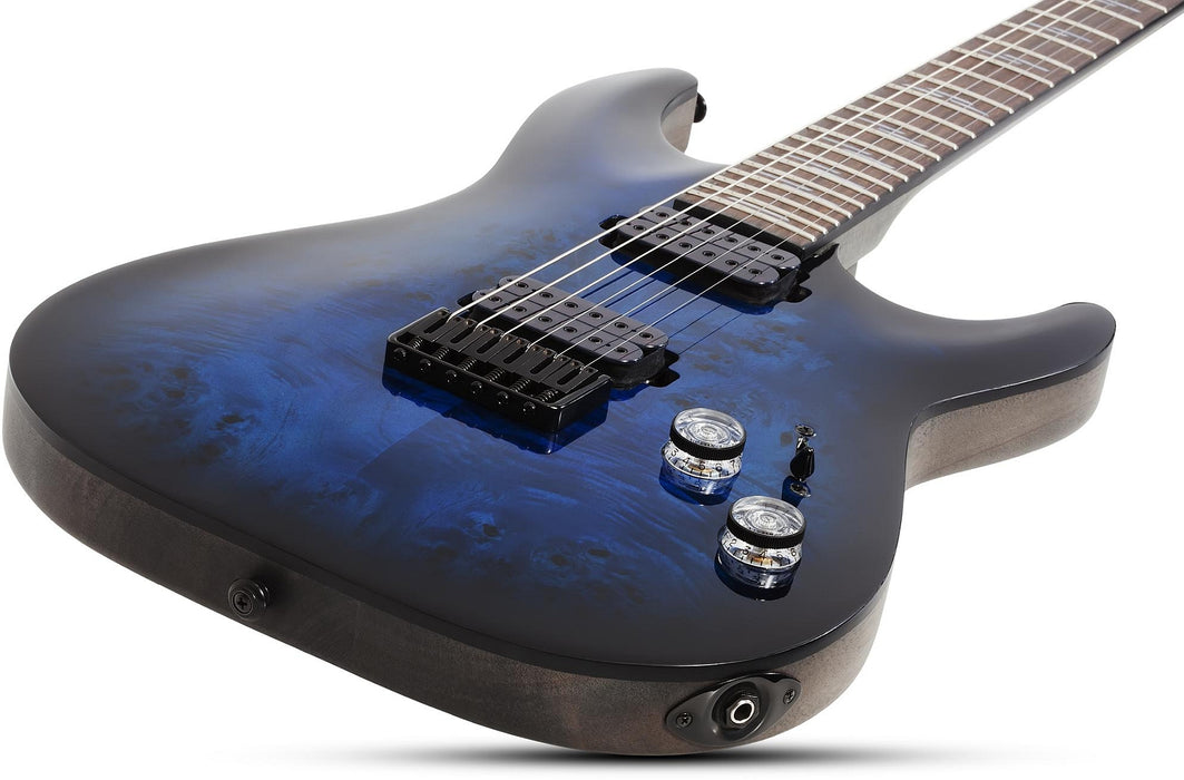 Schecter Omen Elite-6  See Thru Blue Burst