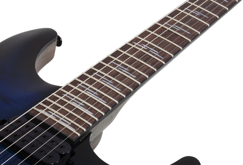 Schecter Omen Elite-6  See Thru Blue Burst