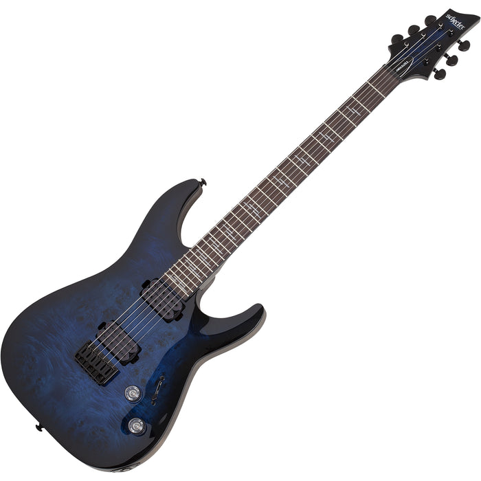Schecter Omen Elite-6  See Thru Blue Burst