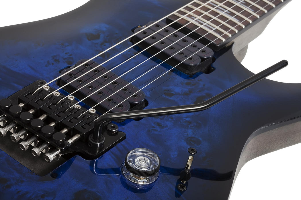 Schecter Omen Elite-6 Fr See Thru Blue Burst