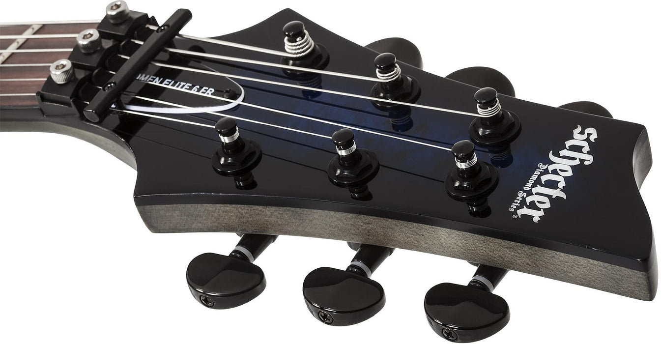 Schecter Omen Elite-6 Fr See Thru Blue Burst