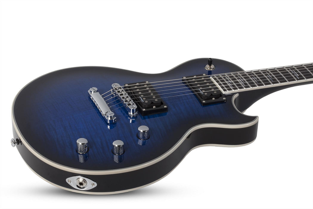 Schecter Solo-II Supreme See Thru Blue Burst