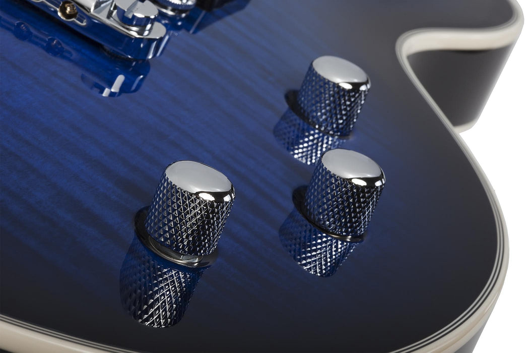 Schecter Solo-II Supreme See Thru Blue Burst