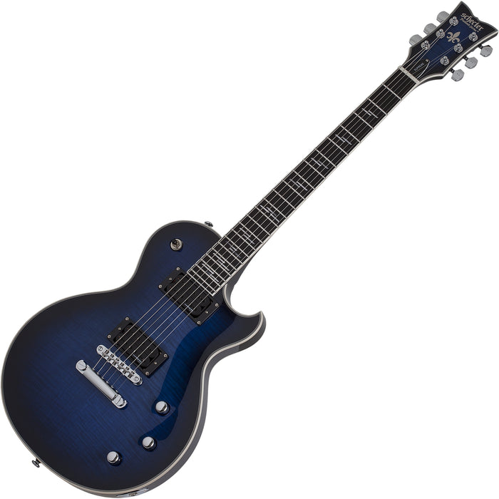 Schecter Solo-II Supreme See Thru Blue Burst