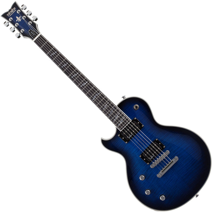 Schecter Solo-II Supreme Left-Handed See Thru Blue Burst