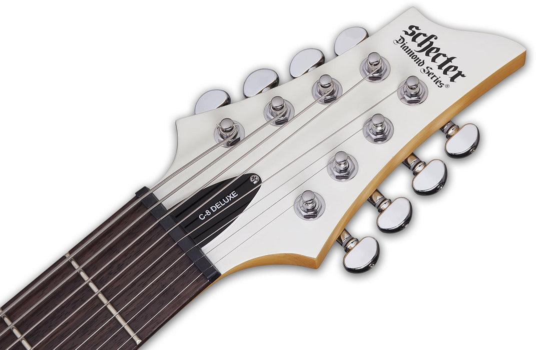 Schecter C-8 Deluxe Satin White