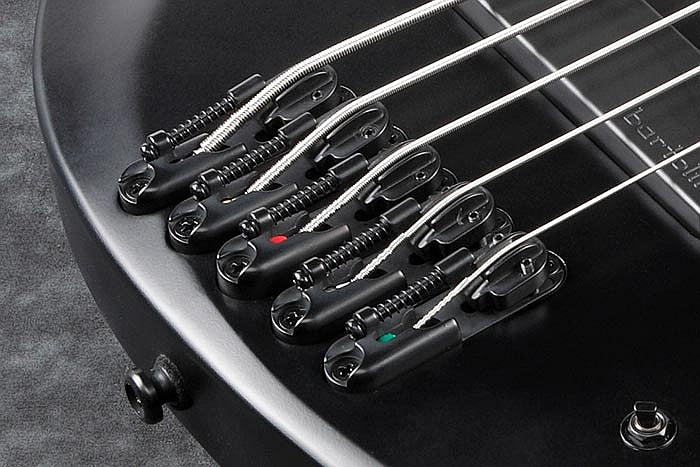 Ibanez BTB625EXBKF BTB Iron Label 5 String Electric Bass, Black Flat